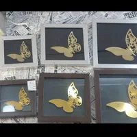 تابلو ۳ تیکه پروانه