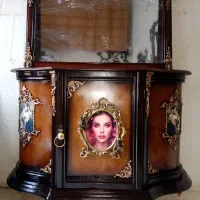 دو عدد آینه کنسول آنتیکا