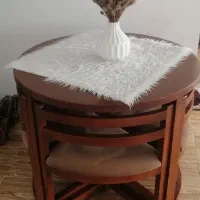 میز نهارخوری چهارنفره تمام چوب