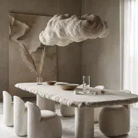 اجرای مجسمه آباژور میز صندلی پاپیه ماشه دکور مغازه