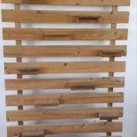 شلف دیواری چوب ترمو|کتابخانه، شلف، قفسههای دیواری|سنندج, |دیوار