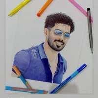 سفارش نقاشی پرتره با خودکار|تابلو، نقاشی، عکس|تهران, شادآباد|دیوار