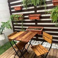 میز و صندلی دو وچهارنفره چوبی