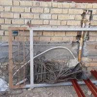 درب آهنی مخصوص درب سرپله با حفاظ|مصالح و تجهیزات ساختمان|فسا, |دیوار