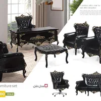 میز فرانسوی چپندر نانو عصایی دیپلمات چوب راش|دفتر کار|اصفهان, باغ فردوس|دیوار