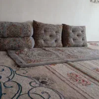دو عدد بالشت گرد دو عدد پهن با یک عدد زیری