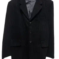 کت تک مخمل کبریتی مشکی سایز ۵۰