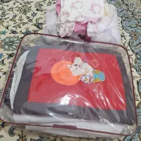 سرویس بچگانه به همراه لباس نوزادی خیلی تمیزو نو|اسباب و اثاث بچه|دورود, |دیوار