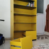 کتابخانه تمام (ام دی آف کارگاهی ) محکم و سنگین.|کتابخانه، شلف، قفسه‌های دیواری|کرمانشاه, |دیوار