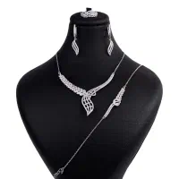 سرویس نقره زنانه جی تی ای مدل زنجیری با قیمت مناسب