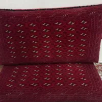 پشتی دستباف ترکمن اصل