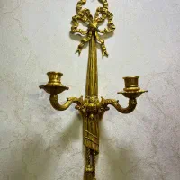 دیوارکوب برنز ایتالیایی/شمعدون دیوارکوب