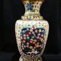 گلدان میناکاری روسی قدیمی