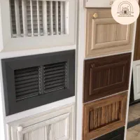 دریچه چوبی کولر همراه با درپوش زمستانی