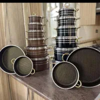 سرویس قابلمه 14پارچه تفلون گرانیت چدن ماهیتابه