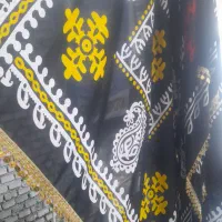 گلونی و انواع روسری منجق دار. حریر وساده