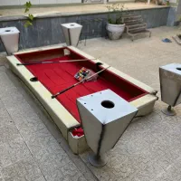 2عددمیز9فوت بیلیارددست ساز و لوازم جانبی|ورزشهای توپی|کیار, |دیوار