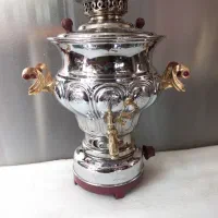 سماور گازی سماور برقی گردسوز آفتابه کتری مسی بزرگ