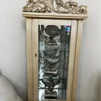 مینی ویترین چوب راش کاملا نو و سالم|بوفه، ویترین، کنسول|تهران, نیروی هوایی (پیروزی)|دیوار