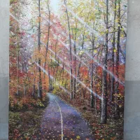 تابلو های نقاشی رنگ روغن پاییز