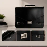 کیف اداری چرم طبیعی آریا چرم نی‌ریز