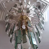 ۲ عدد لوستر کریستالی|لوستر و چراغ آویز|مشهد, کوی پلیس|دیوار