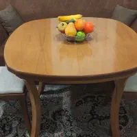 میز و صندلی نهار خوری 2نفره تمام چوب درحدنو