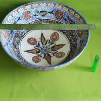 شاه کاسه قاجاری لعاب دار کعب دارسایز کمیاب|کلکسیون اشیاء عتیقه|مرودشت, تخت جمشید|دیوار