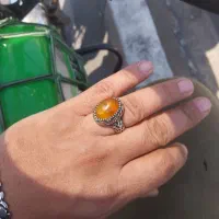 انگشتر عقیق پرتقالی