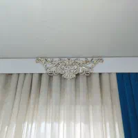 کتیبه ام دی اف با گل طرح منبت کاری
