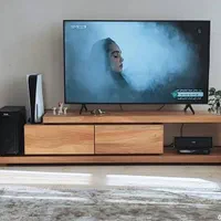 میزتلویزیون تمام چوب راش روستیک