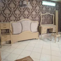 سرویس خواب دونفره تک نفره ام دی اف تمام چوب|تخت و سرویس خواب|تهران, یافت آباد شمالی|دیوار