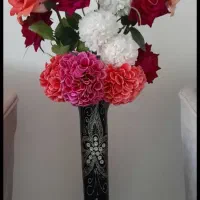 گلدان و گلهاش باهم ۴۰۰|گل مصنوعی|بومهن, |دیوار