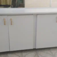 سینک دو قلو 150 کاسه وسط و کابینت جا طرفی