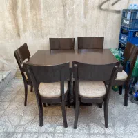 میز نهار خوری ۶نفره کاملا نو|میز و صندلی غذاخوری|مشهد, رسالت|دیوار