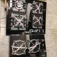 اجاق گاز رومیزی توکار صفحه شیشه ای استیل