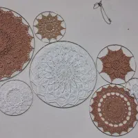 دیوارکوب قلاب بافی