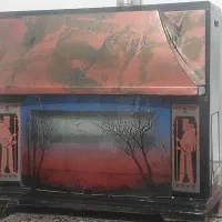 بخاری توان گاز بزرگ صحیح سلامت .