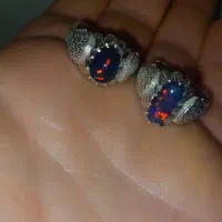 مهره نگین انگشتر اوپال اتیوپی جواهری|جواهرات|اهواز, زیتون کارمندی|دیوار