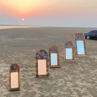 آینه چوبی سنتی دکوراتیو|آینه|دلوار, |دیوار