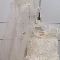 لباس عروس دخترانه ۶تا۸ سال همراه با تور|کفش و لباس بچه|نظرآباد, رسالت|دیوار