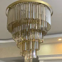 ۳ عدد لوستر کریستالی|لوستر و چراغ آویز|مشهد, جانباز|دیوار