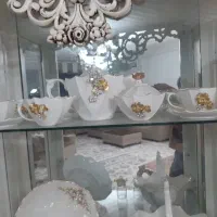 ظروف چینی گل طلایی|ظروف سرو و پذیرایی|رفسنجان, |دیوار