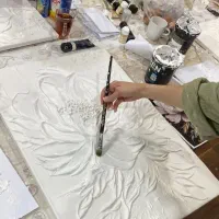 آموزش تابلو برجسته باتکسچر با وسایل کامل|خدمات آموزشی|مشهد, سید رضی|دیوار