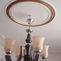 دوتا لوستر چوبی