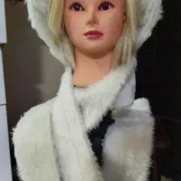 ست شال و کلاه زمستانی پارچه ترک