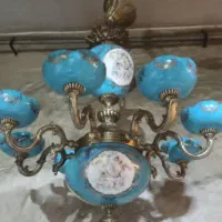 لوستر برنز  ۸ شاخه طلایی