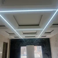 کناف کناف کاری  دکور  قاب بندی  سقف کاذب  لاینر