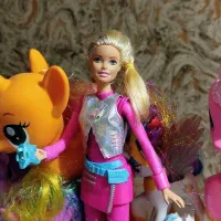 دختر ‌پینکی پای پونی فیگور پونی باربی کهکشانی|اسباب‌بازی بچه|تهران, باغ فیض|دیوار