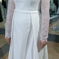 لباس عروس دانتل فرانسه دستدوز مدل اروپایی گول تکین|لباس|ارومیه, |دیوار